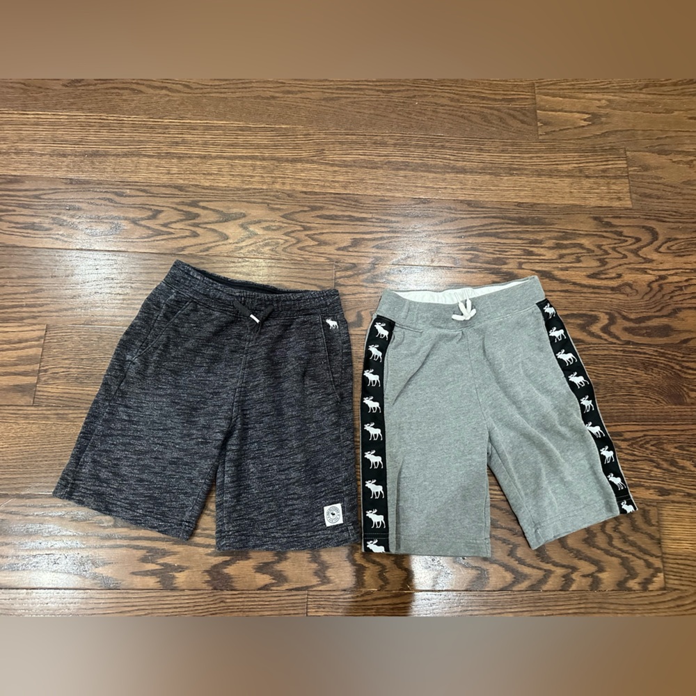 Abercrombie Kids Black and Gray Shorts Duo